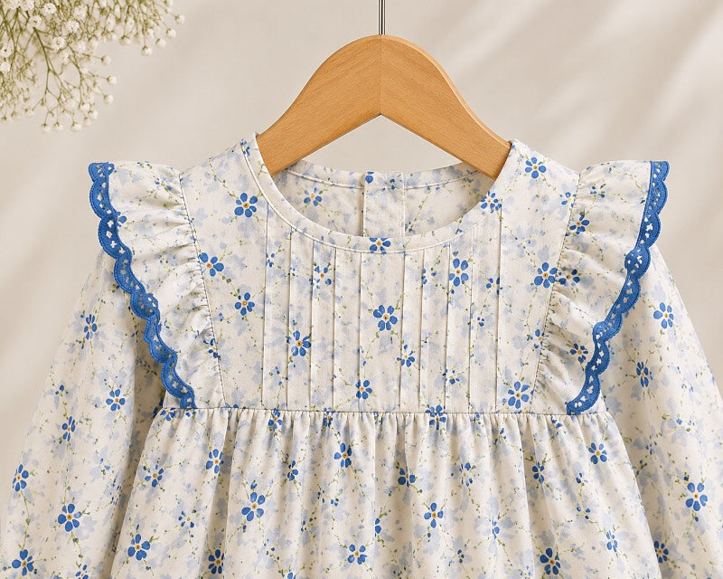 Little Bloom Top 🌸💙
