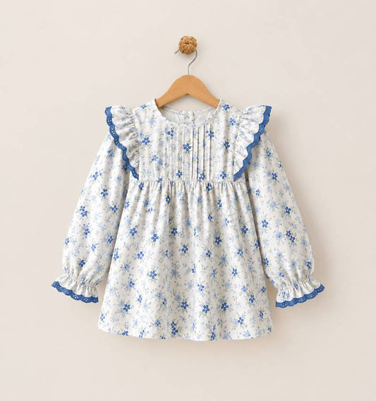 Little Bloom Top 🌸💙