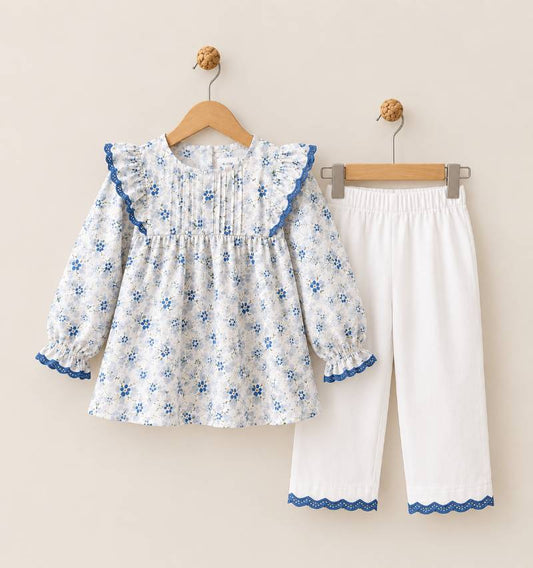 ✨ Little Bloom Blue Petal Co-Ord Set ✨