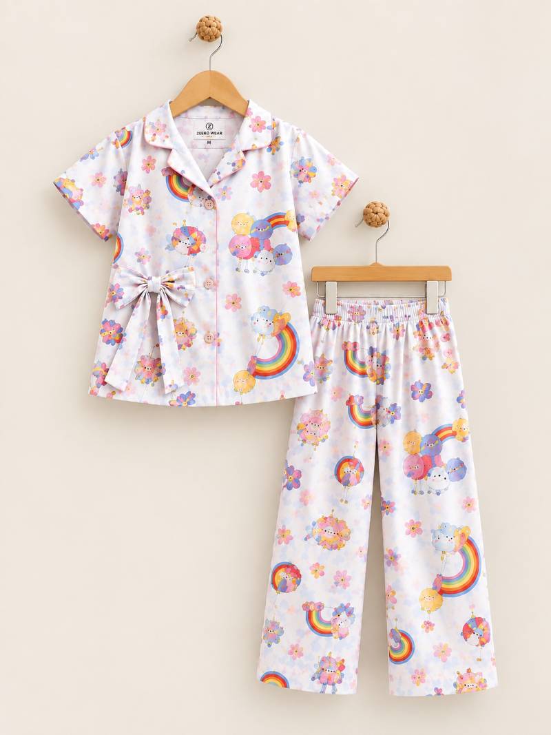 Rainbow Dream Unicorn Kids Night Suit 🌈🦄