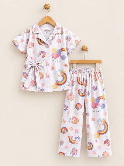 Rainbow Dream Unicorn Kids Night Suit 🌈🦄