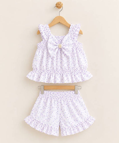 Beautiful Shirred Baby Top & Shorts Set ✨