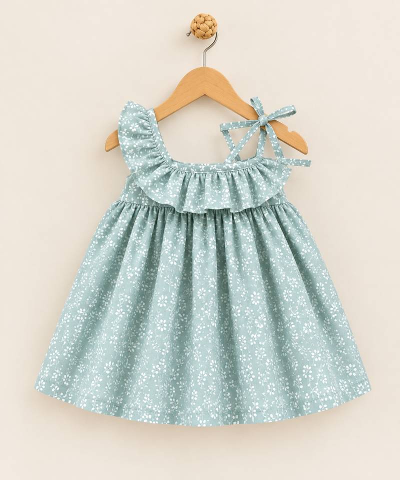 Soft Sage Princess Dress
