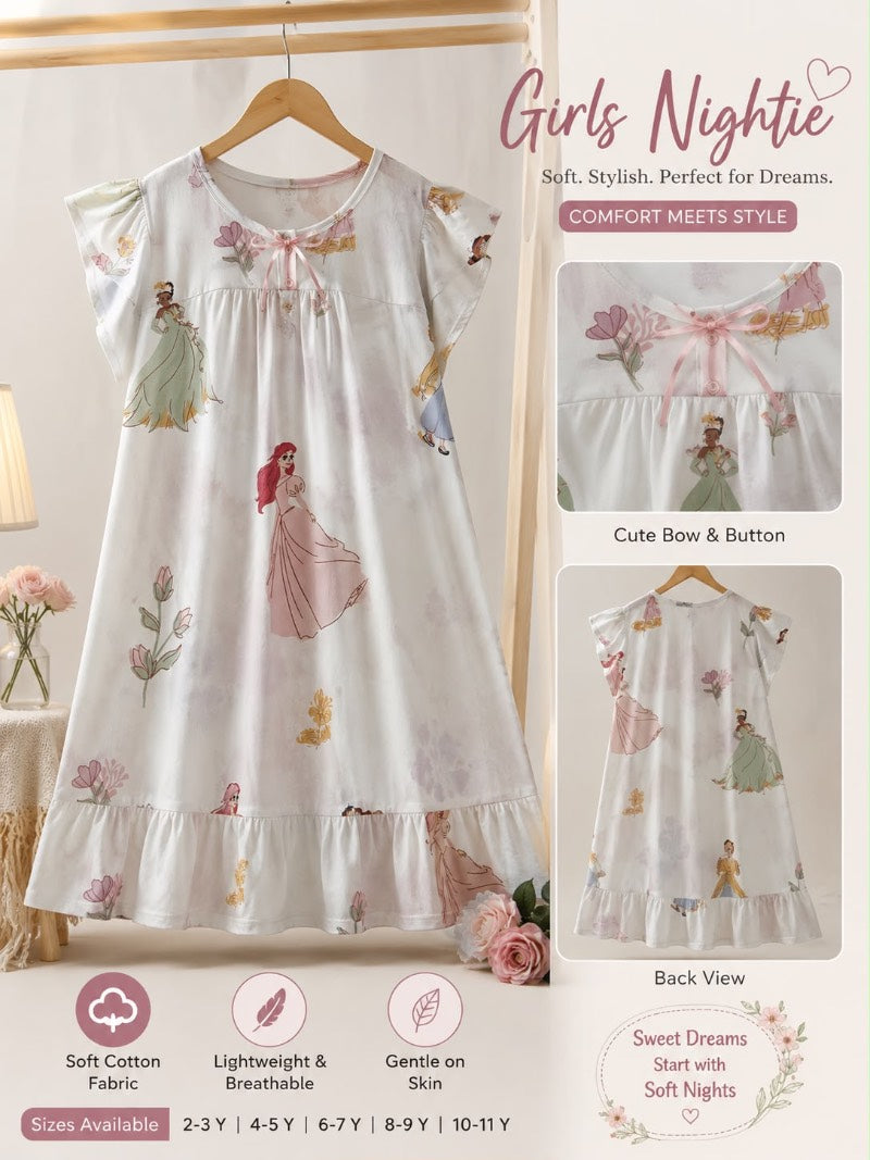 Princess Dreams Girls Long Nightie 👑💗